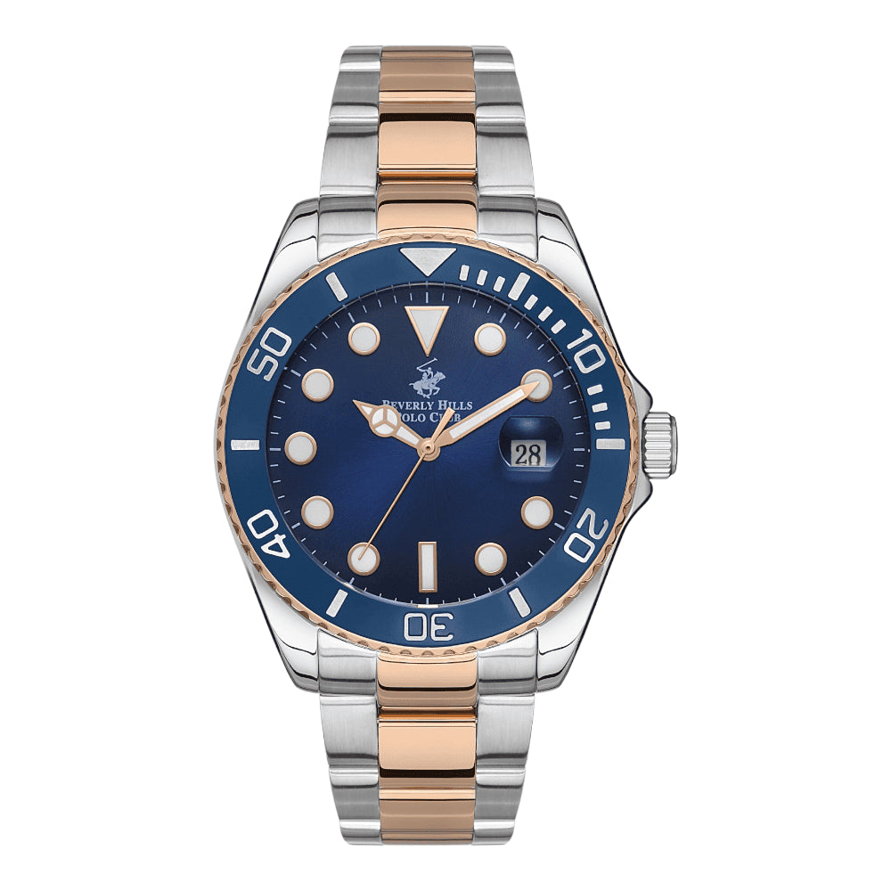 BEVERLY HILLS POLO CLUB Men’s Analog Dark Blue Dial Watch – BP3328X.590