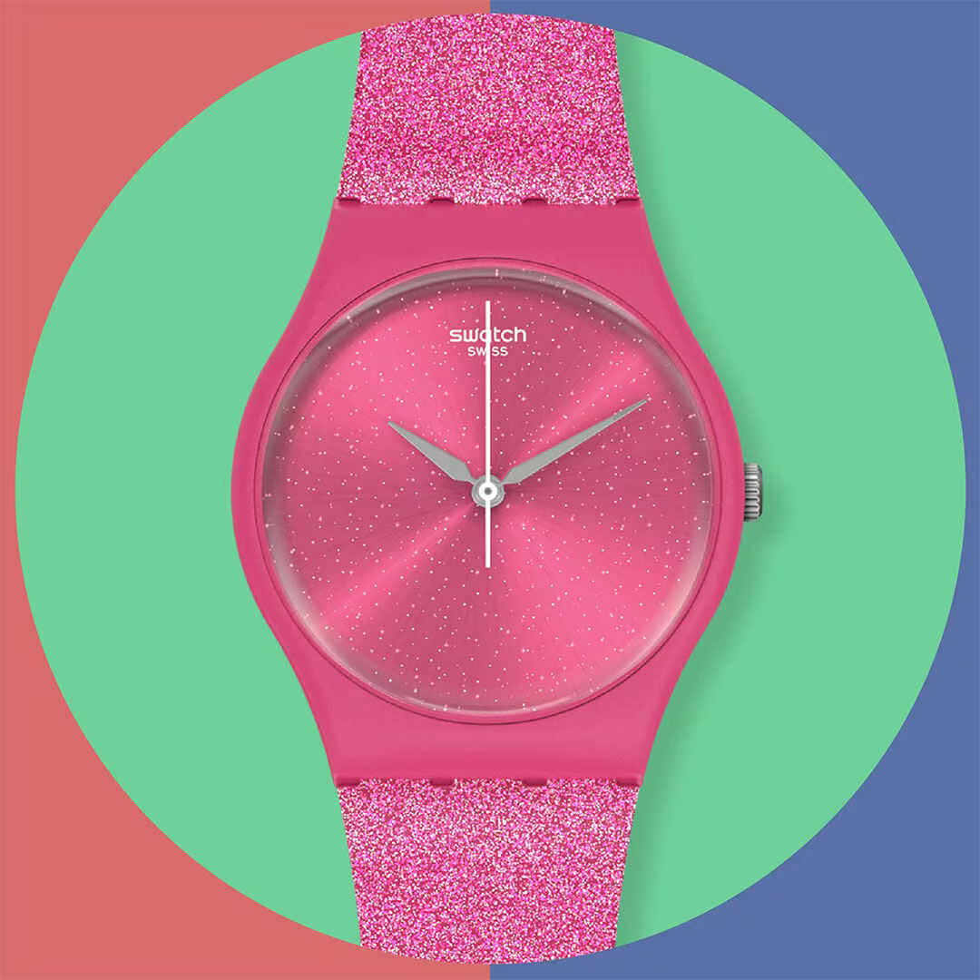 SWATCH Women's Holiday Pink Watch | S028P101