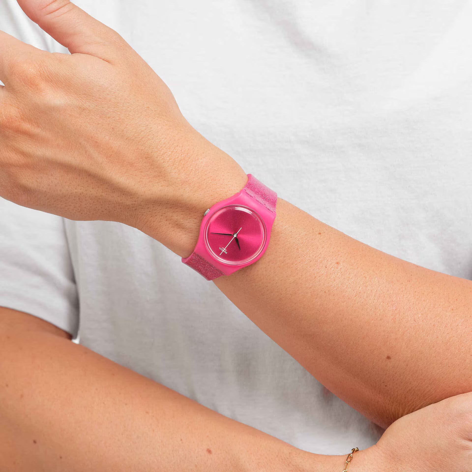 SWATCH Women's Holiday Pink Watch | S028P101