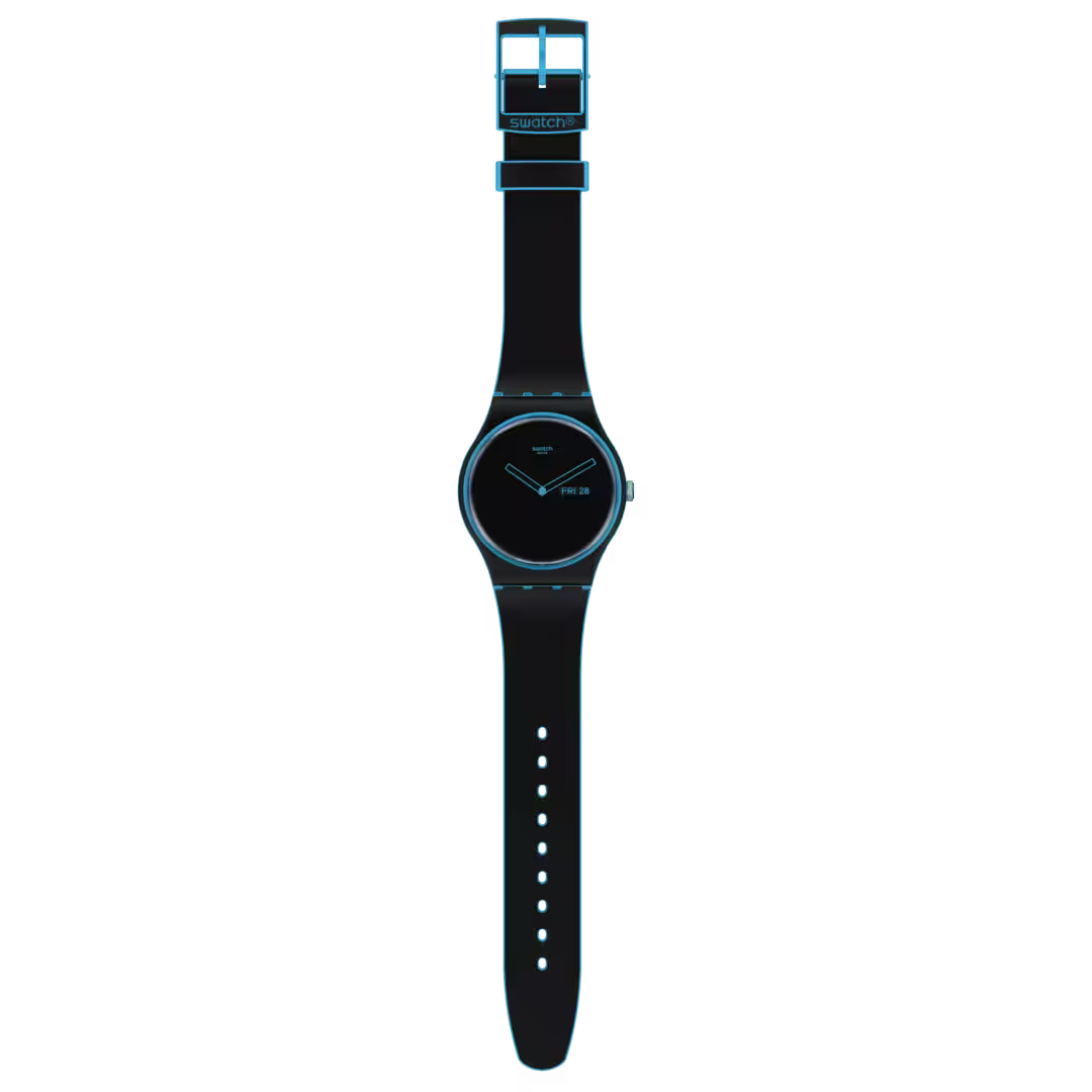SWATCH Unisex Minimal Line Blue Watch | S029S701