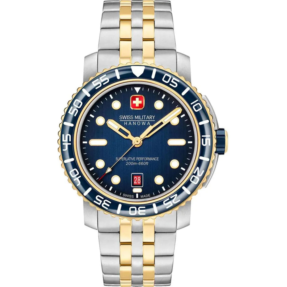 Swiss Military Men's Hanowa Black Marlin Watch | SMWGH0001760
