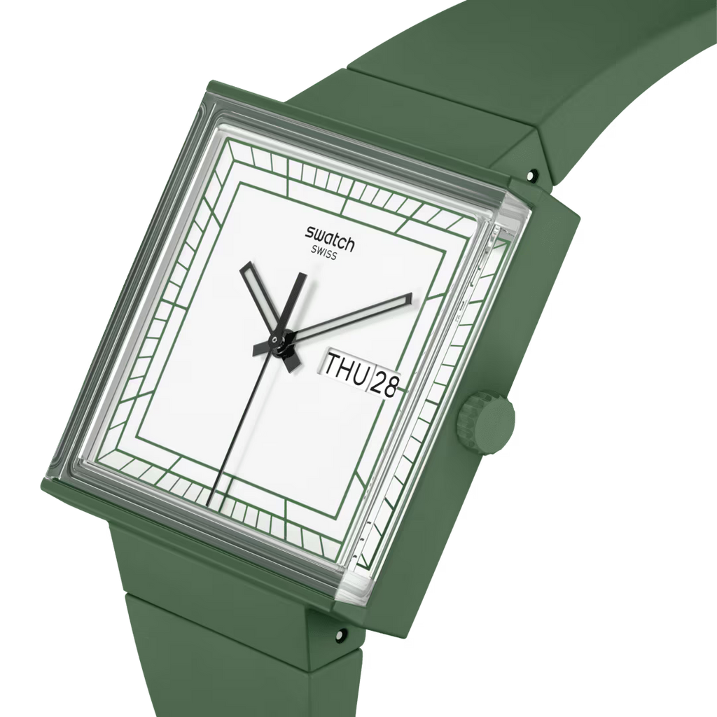 SWATCH Unisex Bioceramic Green Watch | SO34G700