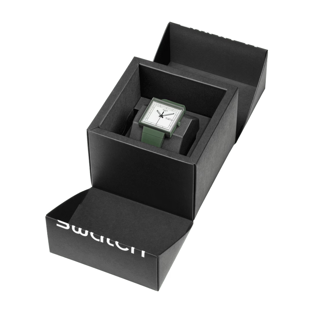 SWATCH Unisex Bioceramic Green Watch | SO34G700