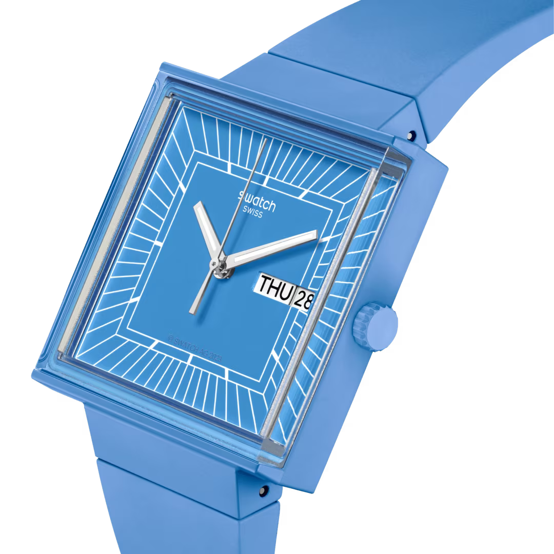SWATCH Unisex Bioceramic Blue Watch | SO34S700