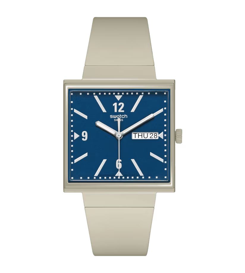SWATCH Unisex What If Blue Dial Watch | SO34T700