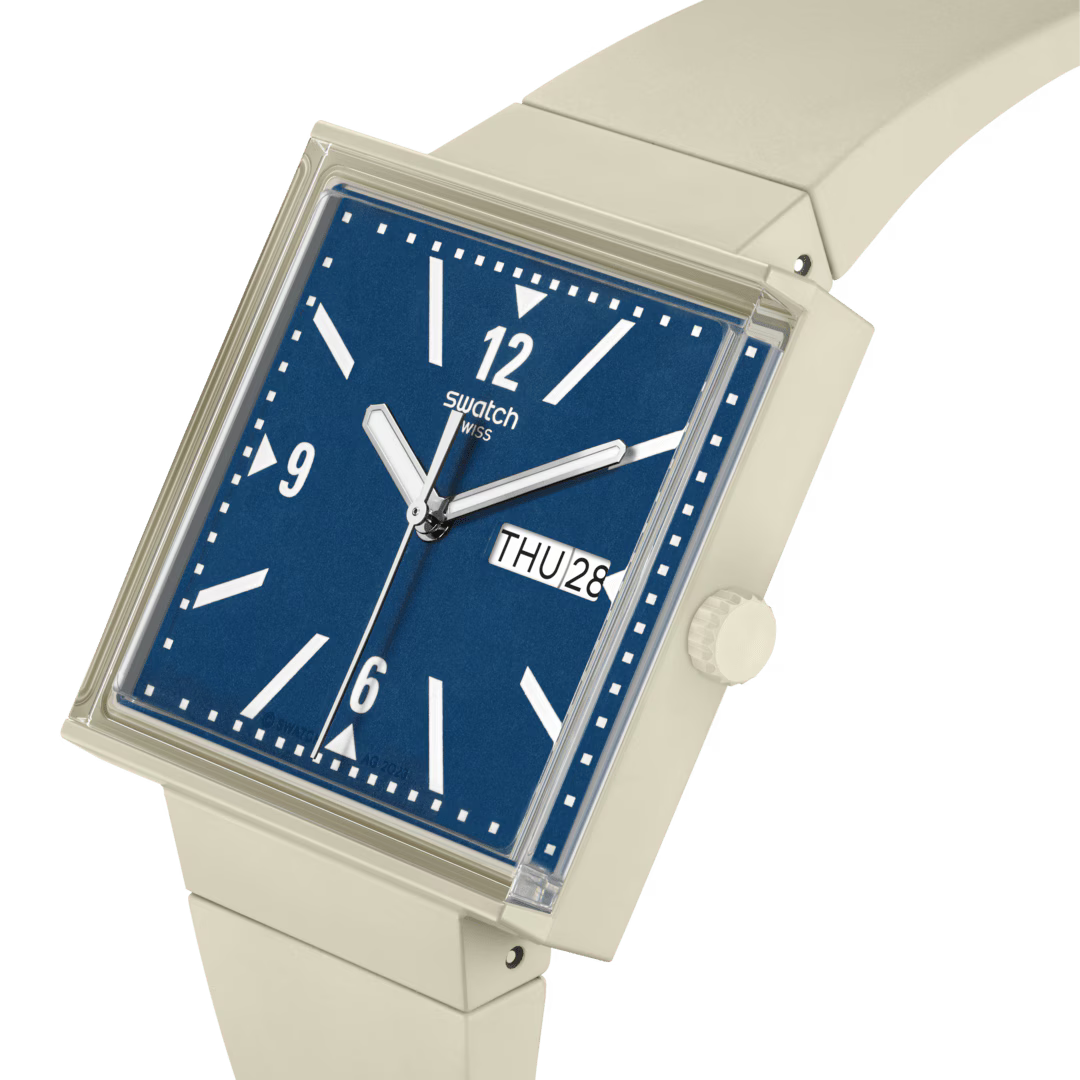 SWATCH Unisex What If Blue Dial Watch | SO34T700