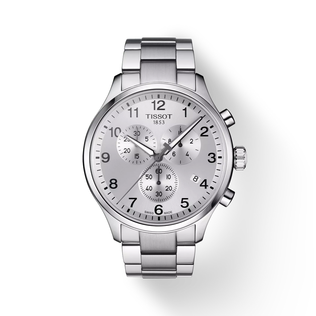 TISSOT Men's Chrono XL Classic White Silver Watch | T116.617.11.037.00
