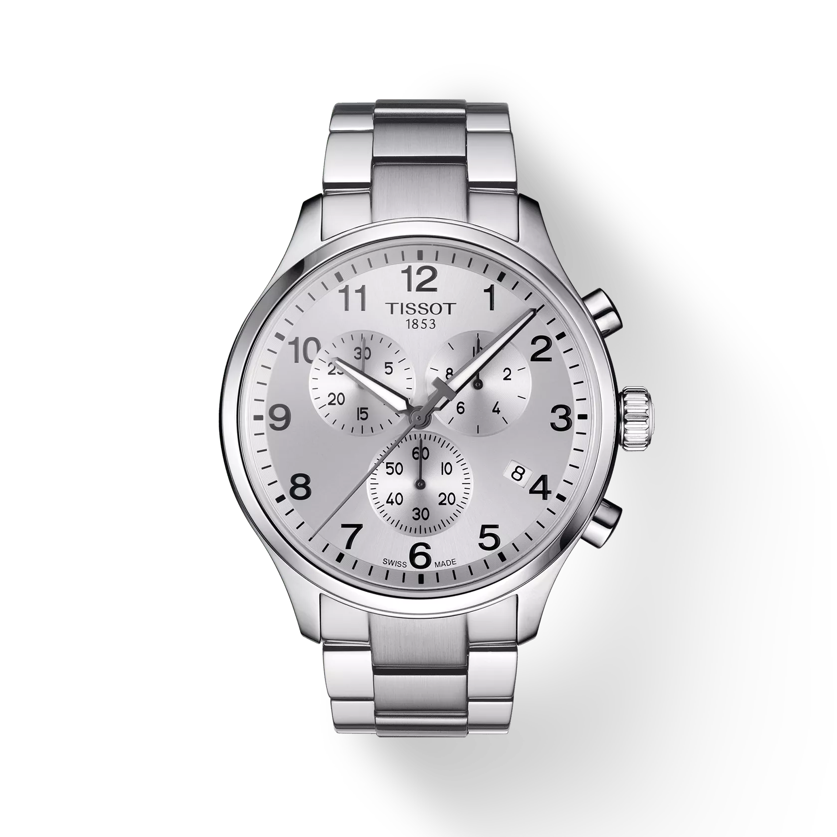 TISSOT Men's Chrono XL Classic White Silver Watch | T116.617.11.037.00