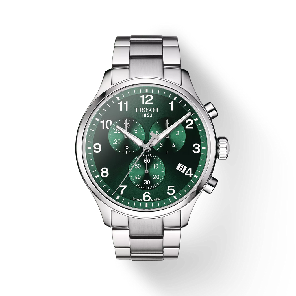 TISSOT Men's Chrono XL Classic Green Dial Watch | T116.617.11.092.00