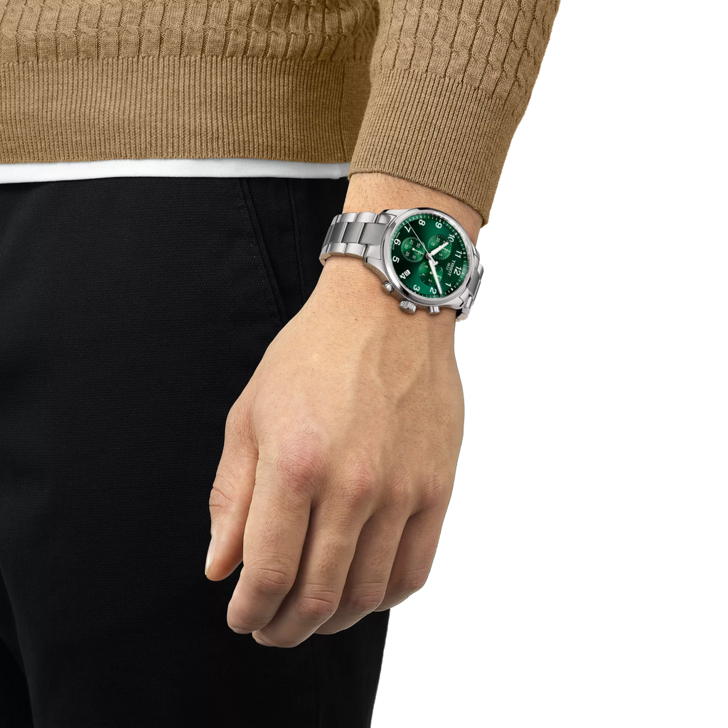TISSOT Men's Chrono XL Classic Green Dial Watch | T116.617.11.092.00