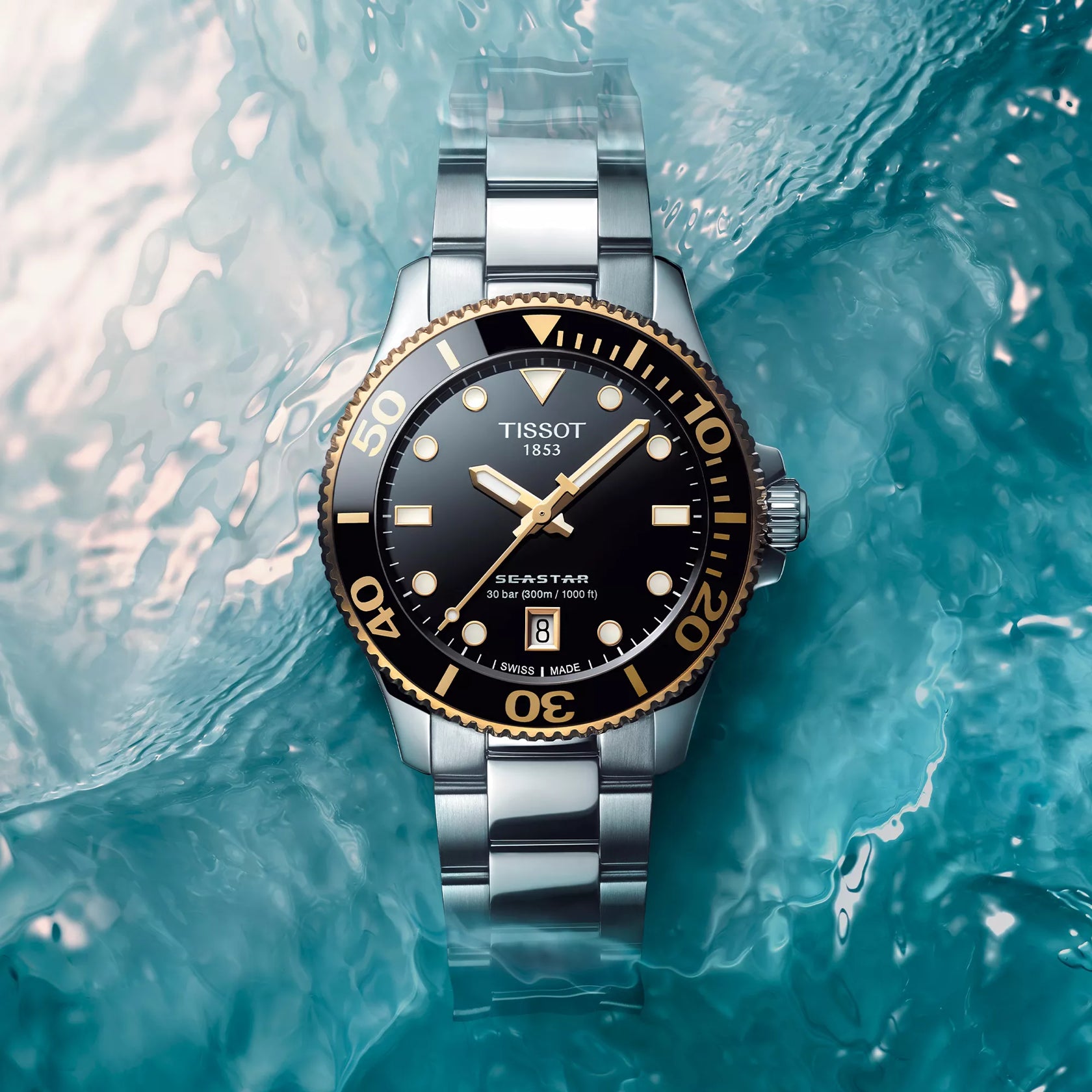 Tissot Men's Seastar 1000 Black Dial Watch | T120.210.21.051.00