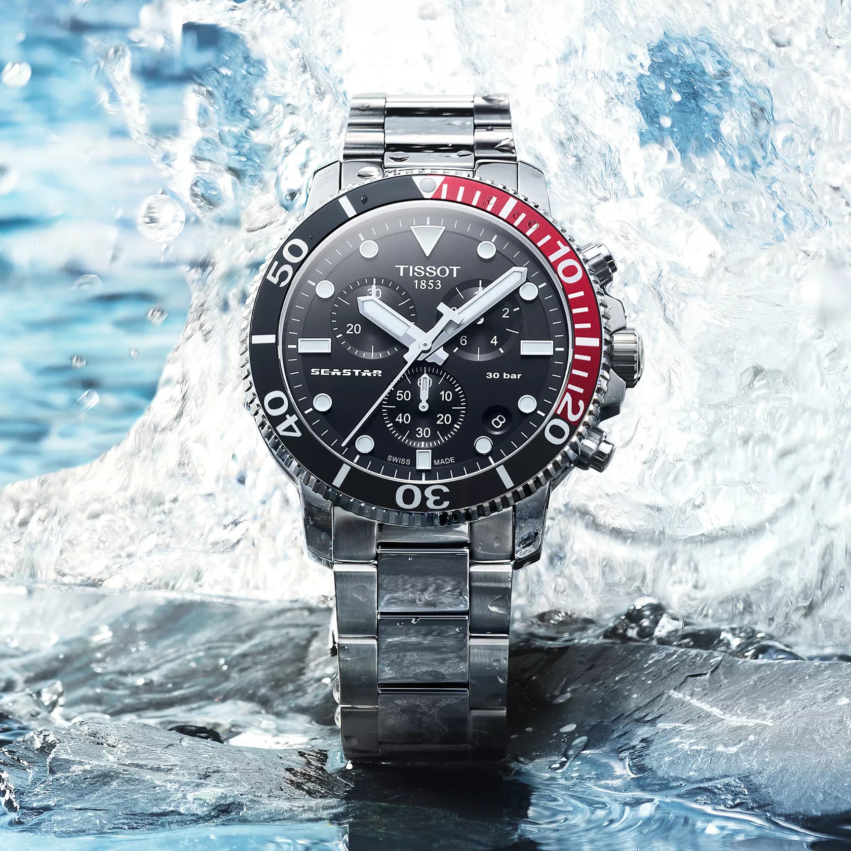 TISSOT Men's Seastar 1000 Chronograph Watch | T120.417.11.051.01