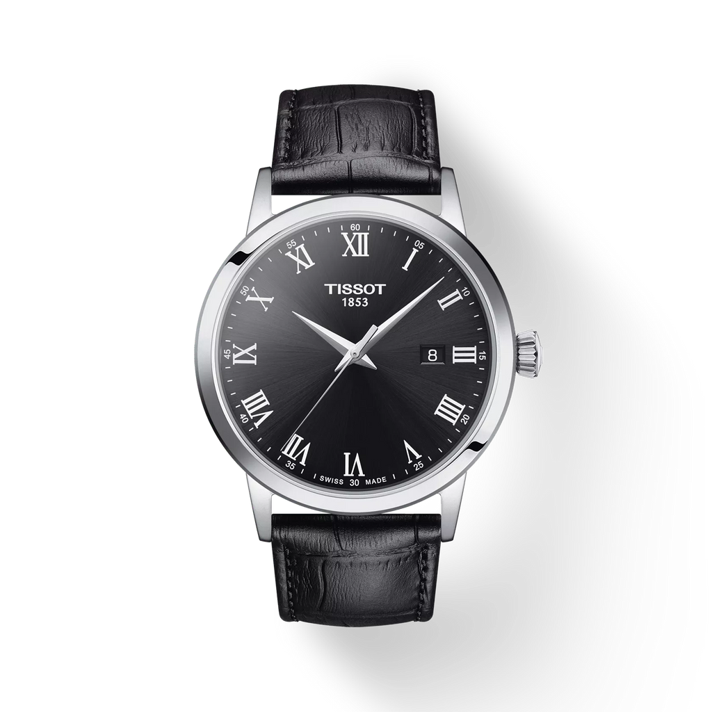 TISSOT Men's Balck Classic Dream Leather Watch | T129.410.16.053.00