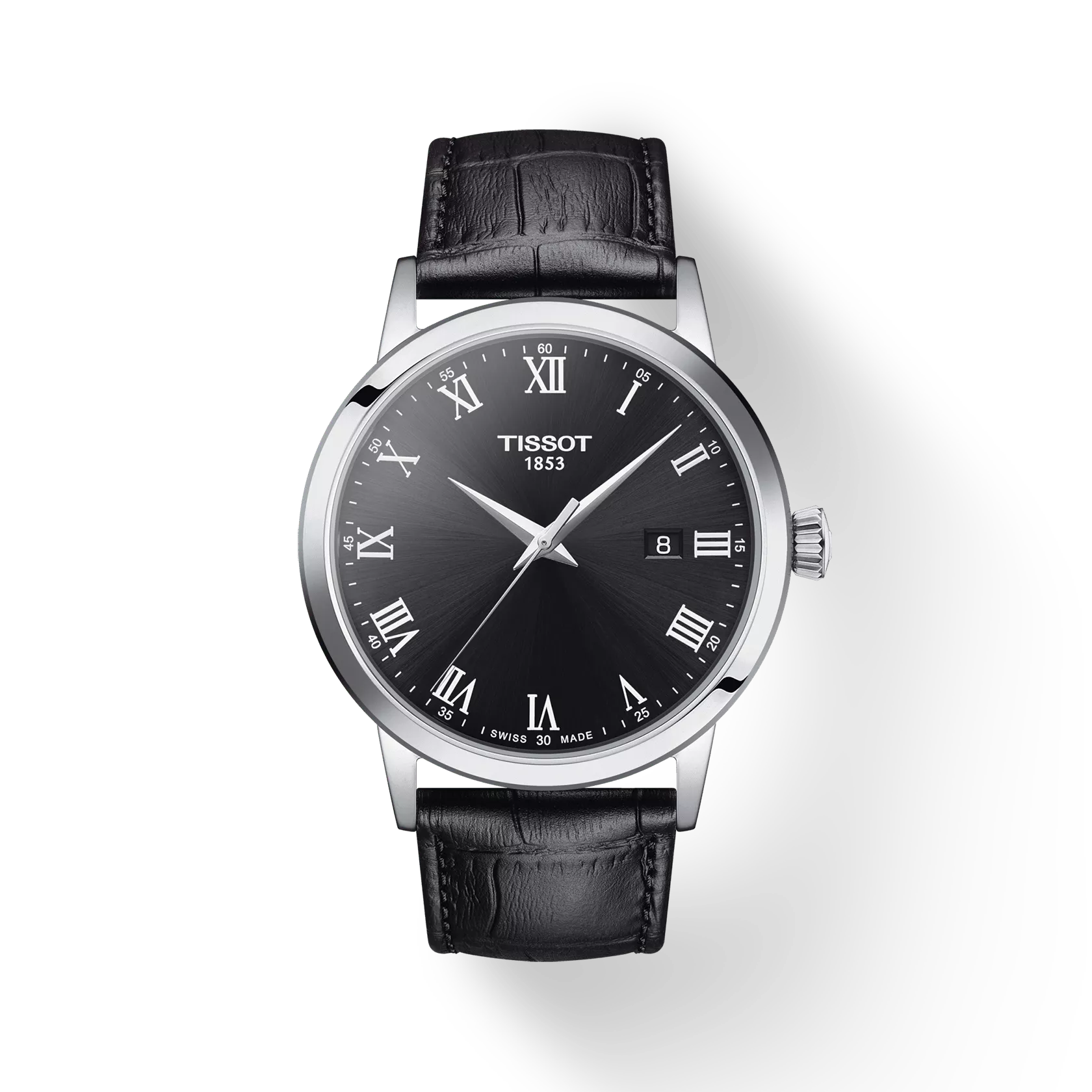 TISSOT Men's Balck Classic Dream Leather Watch | T129.410.16.053.00