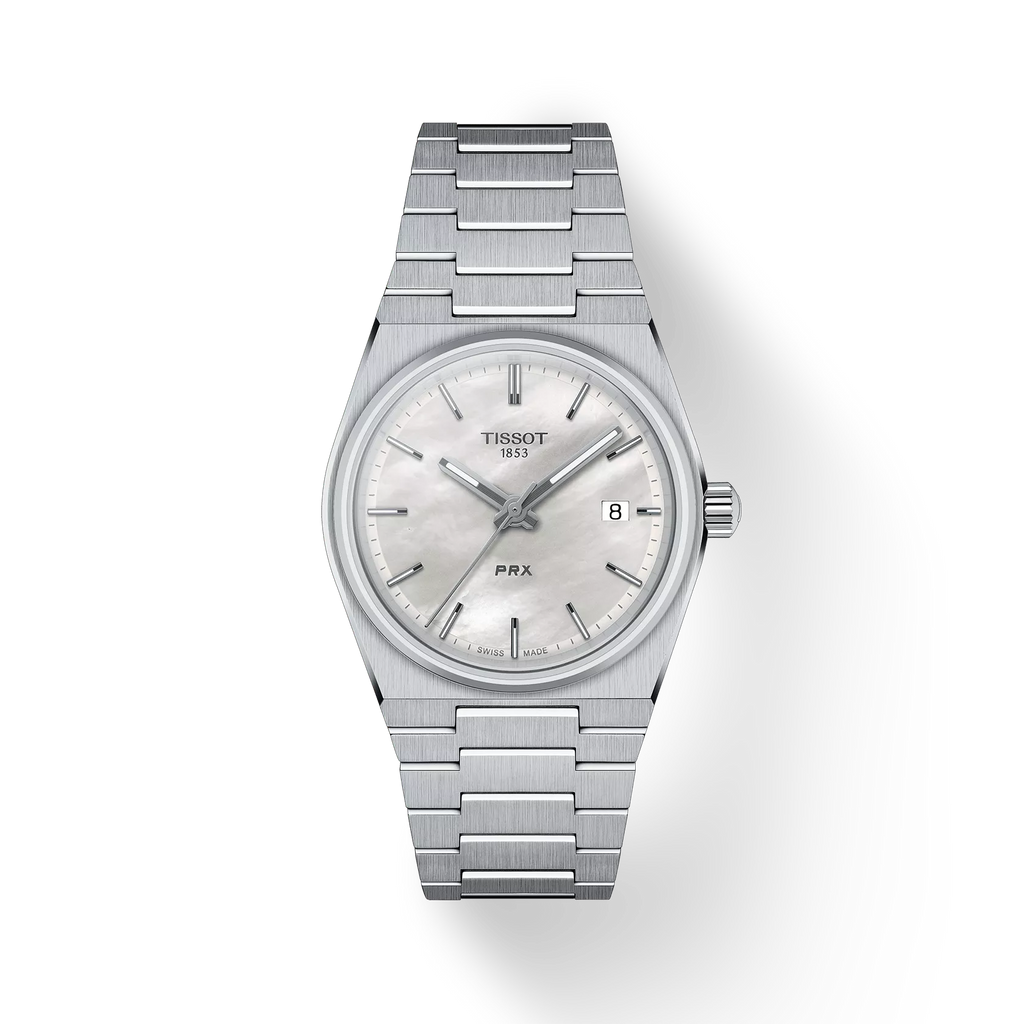 TISSOT Women's PRX White Mother-of-Pearl Dial Watch | T137.210.11.111.00