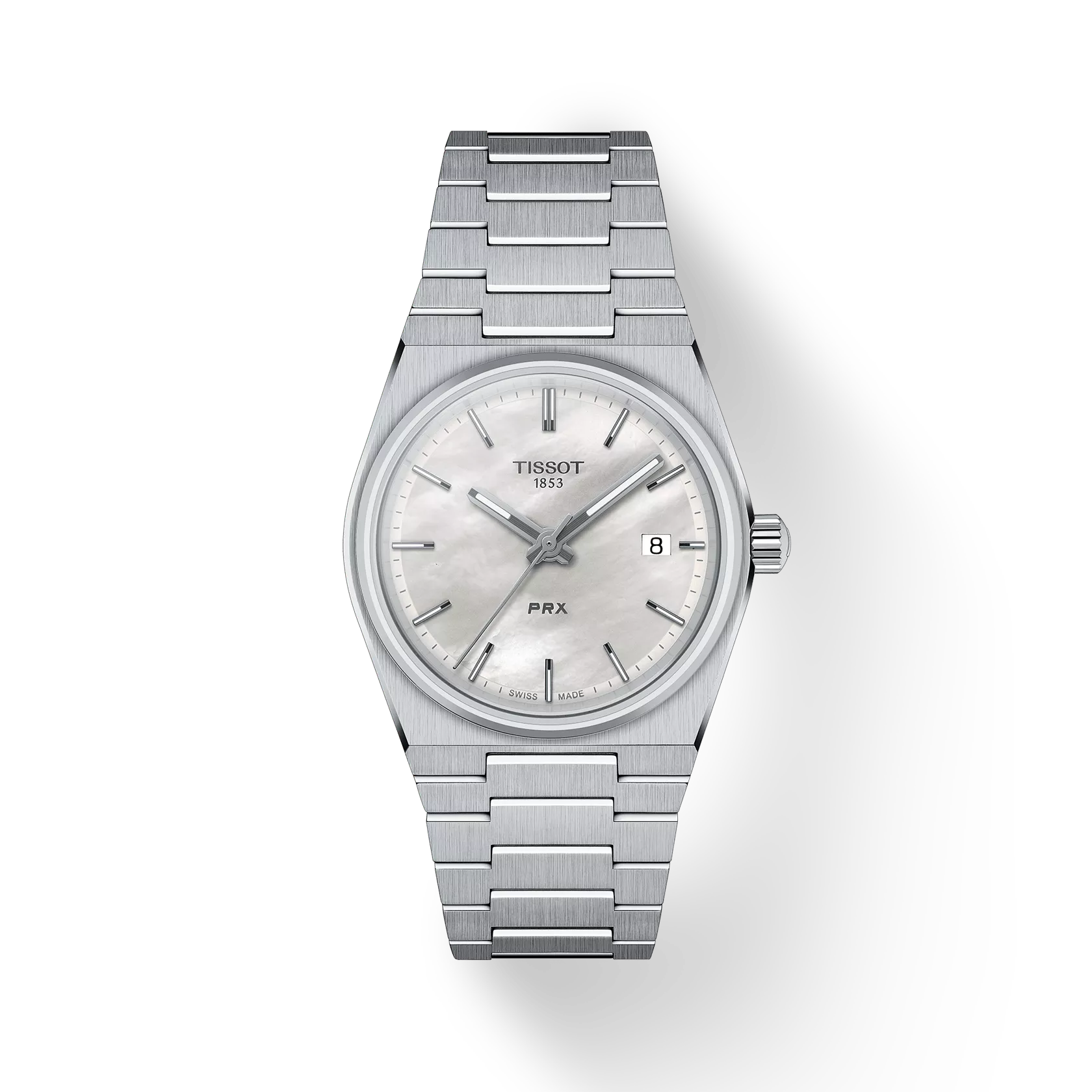 TISSOT Women's PRX White Mother-of-Pearl Dial Watch | T137.210.11.111.00