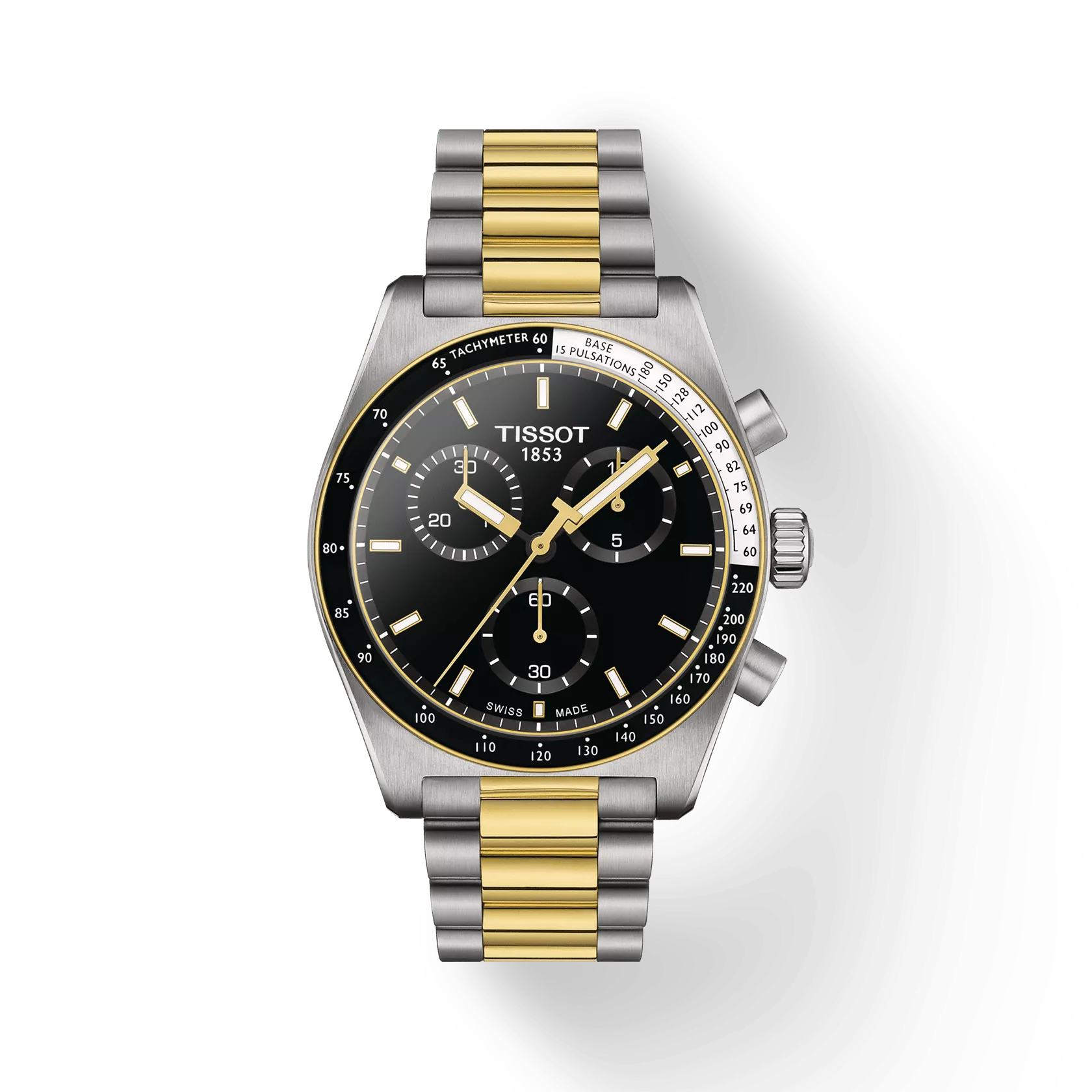 TISSOT Men's PR516 Silver Gold Watch | T149.417.22.051.00