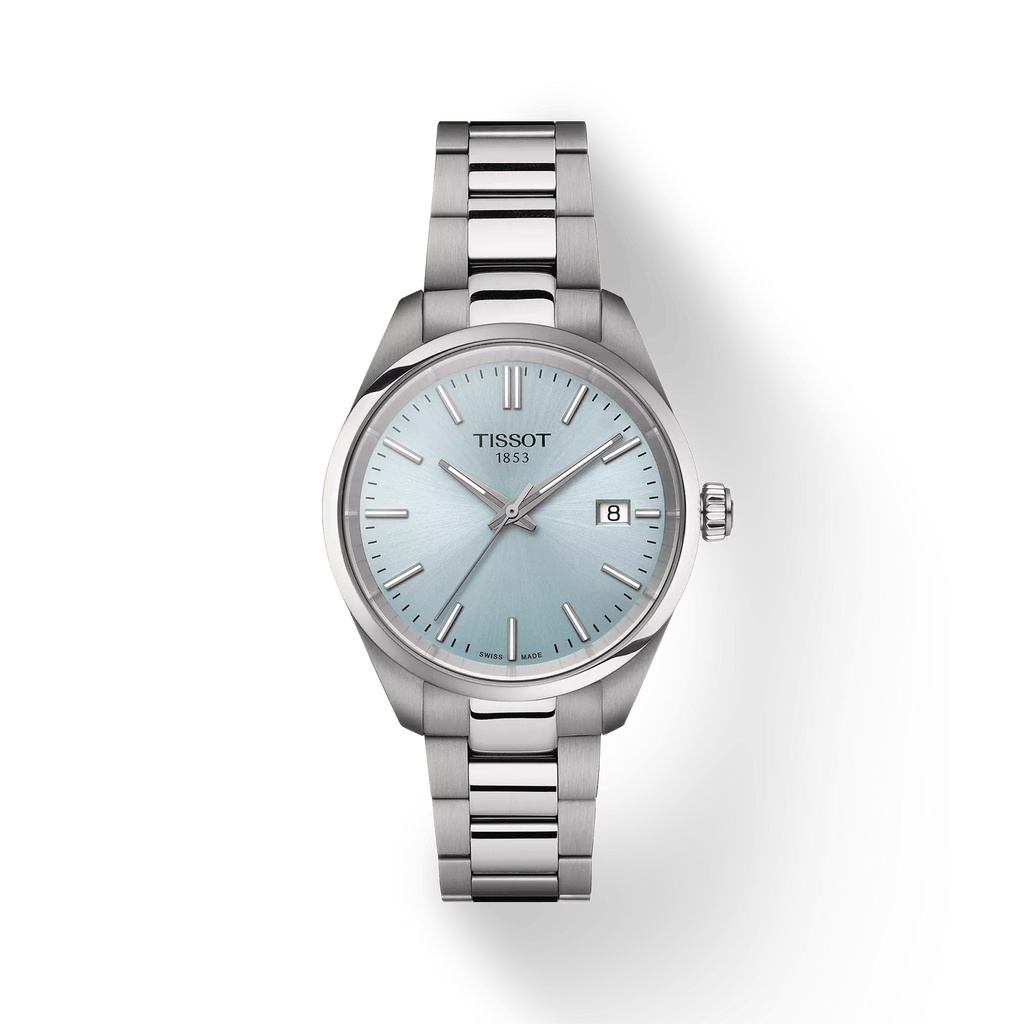 TISSOT Women's PR 100 Ice Blue Dial Watch | T150.210.11.351.00