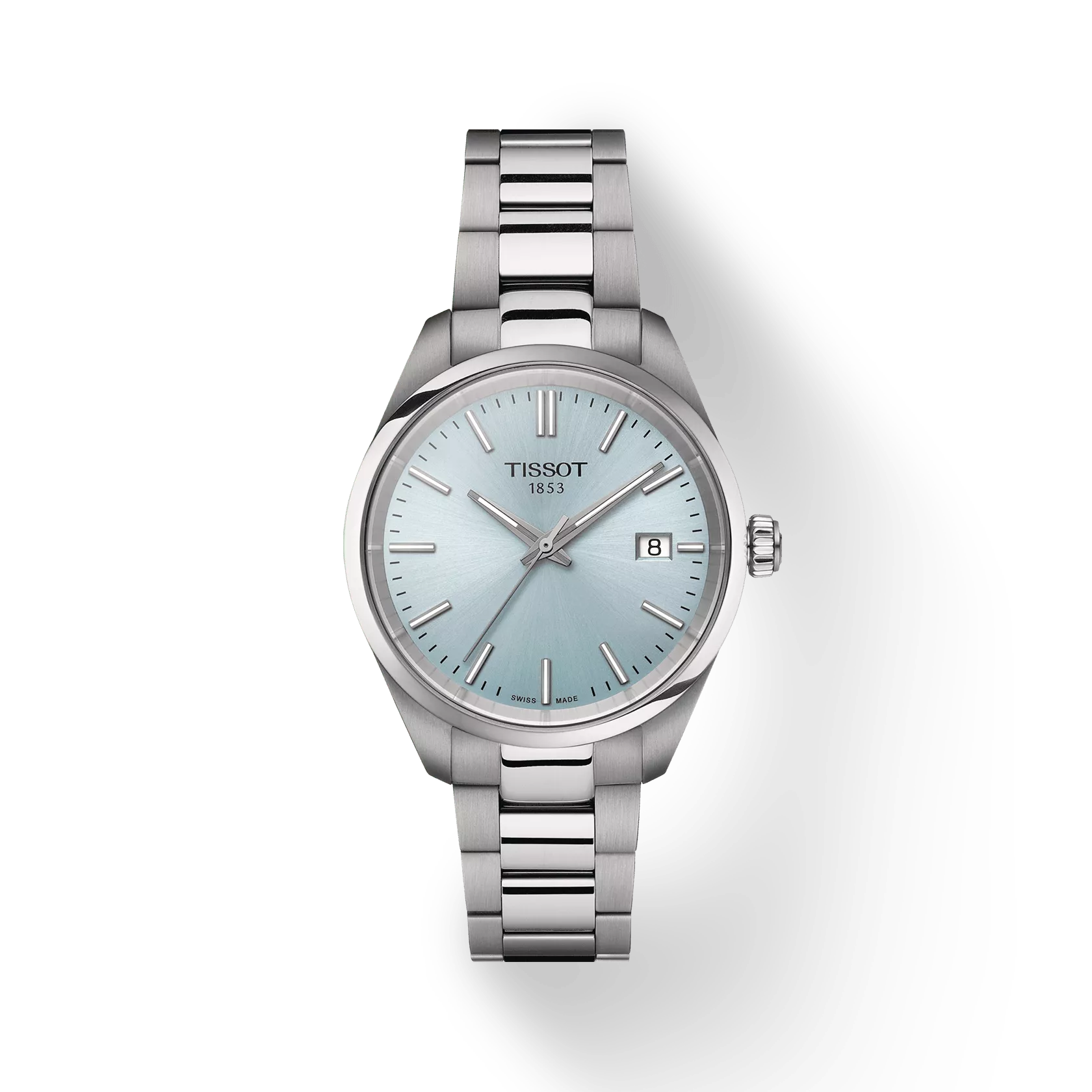 TISSOT Women's PR 100 Ice Blue Dial Watch | T150.210.11.351.00