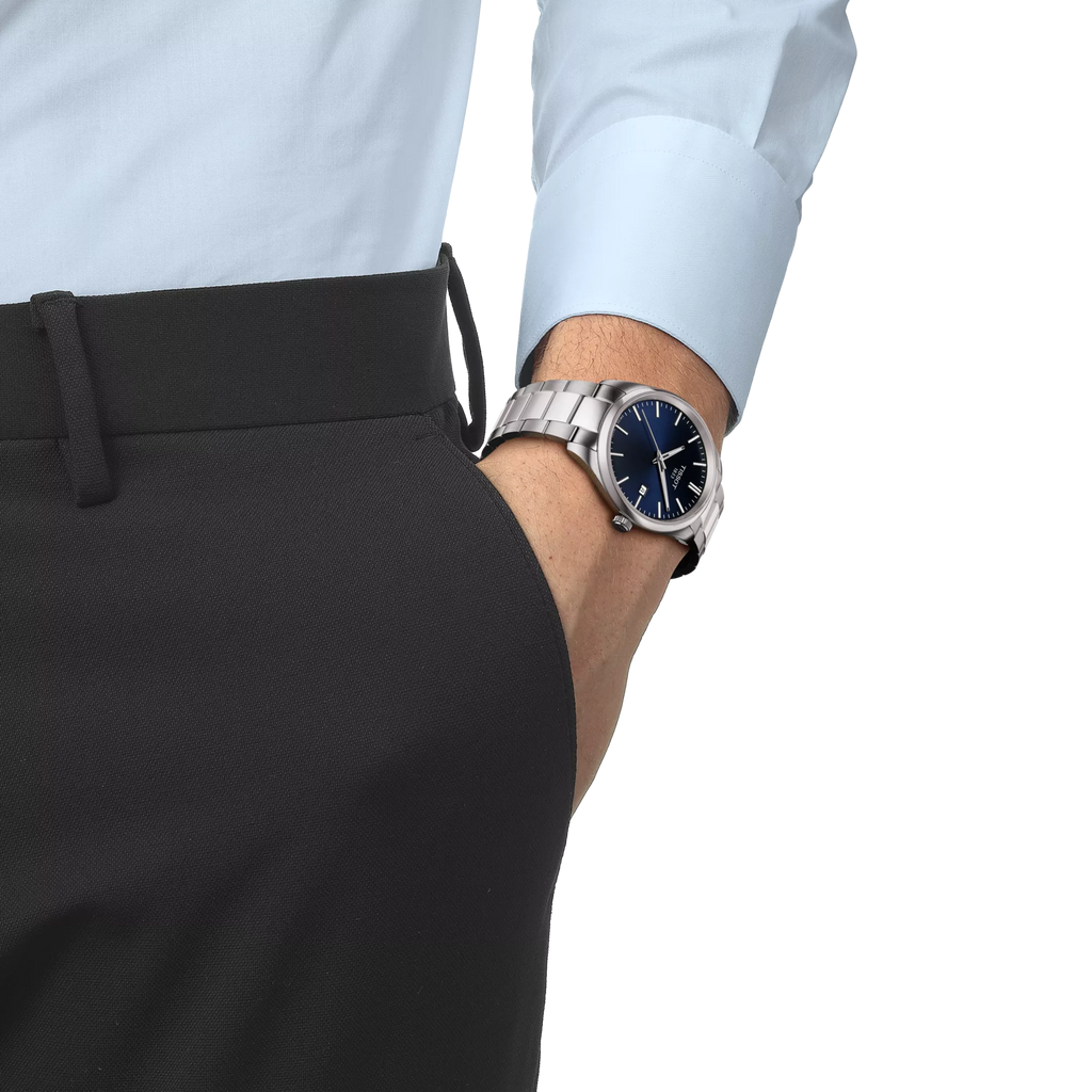 TISSOT Men's PR 100 Blue Dial Watch | T150.410.11.041.00