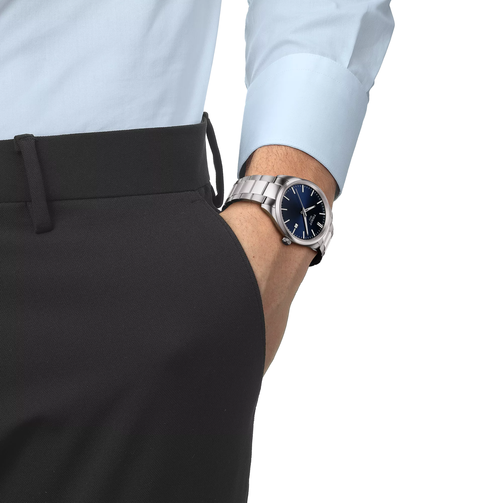 TISSOT Men's PR 100 Blue Dial Watch | T150.410.11.041.00
