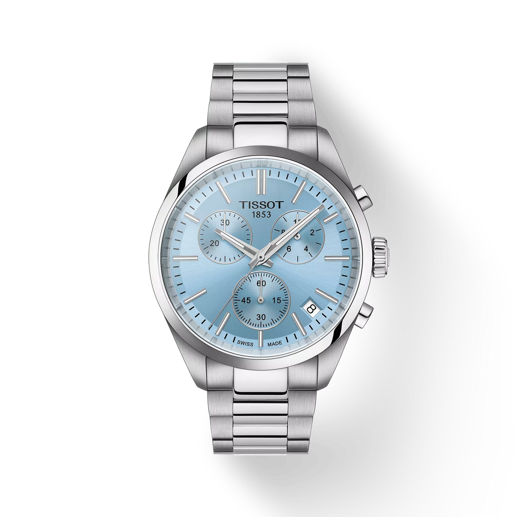 TISSOT Men's PR 100 Ice Blue Dial Watch | T150.417.11.351.00