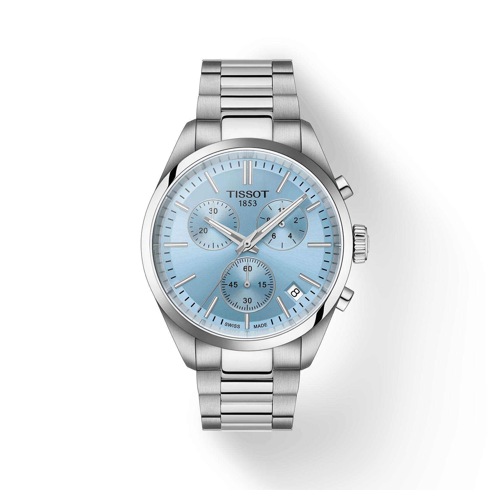 TISSOT Men's PR 100 Ice Blue Dial Watch | T150.417.11.351.00