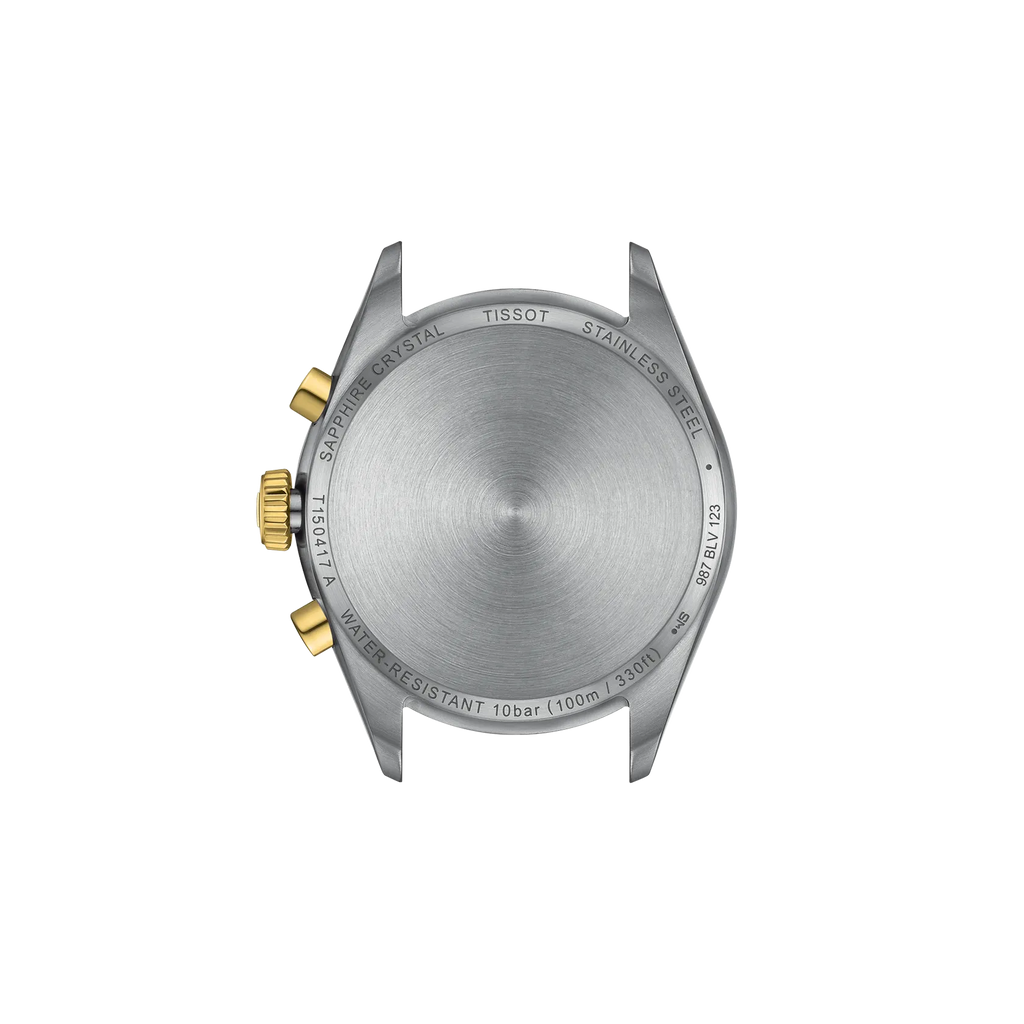TISSOT Men's PR 100 Silver Gold Band Watch | T150.417.22.051.00