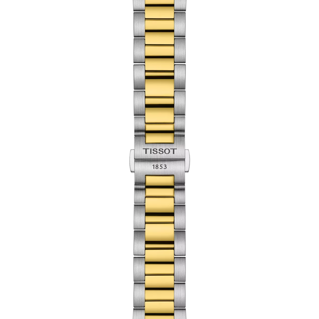 TISSOT Men's PR 100 Silver Gold Band Watch | T150.417.22.051.00
