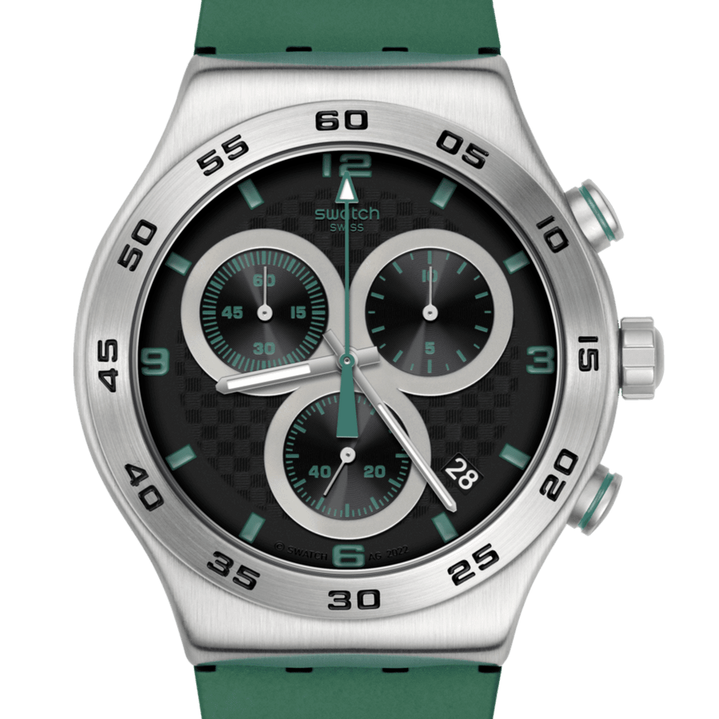 SWATCH Unisex Carbonic Green Watch | YVS525