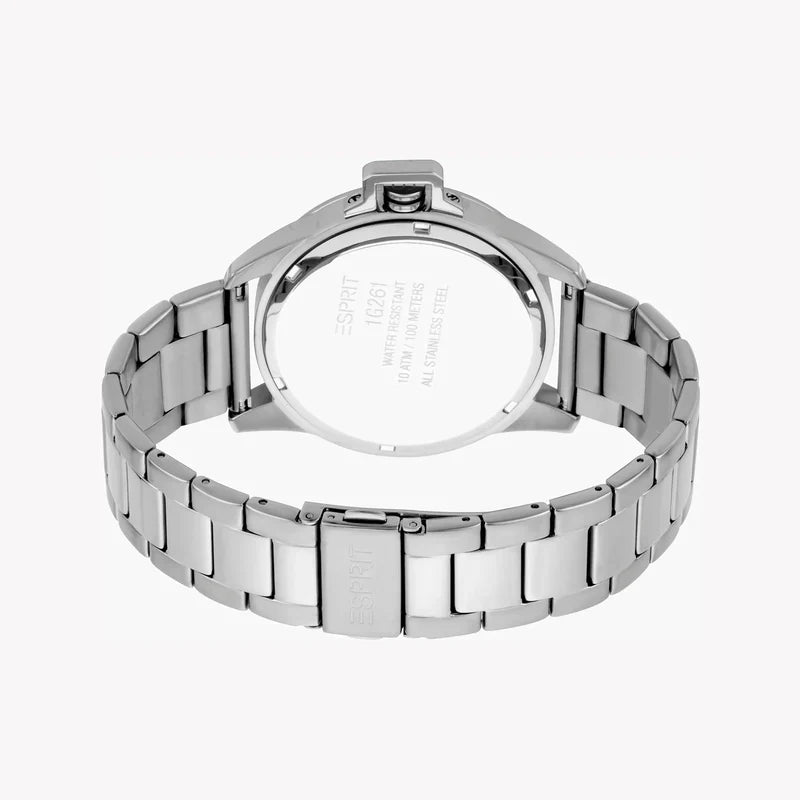 Esprit Men's Silver Stainless Steel Watch, Silver Dial | Es1g051m0055