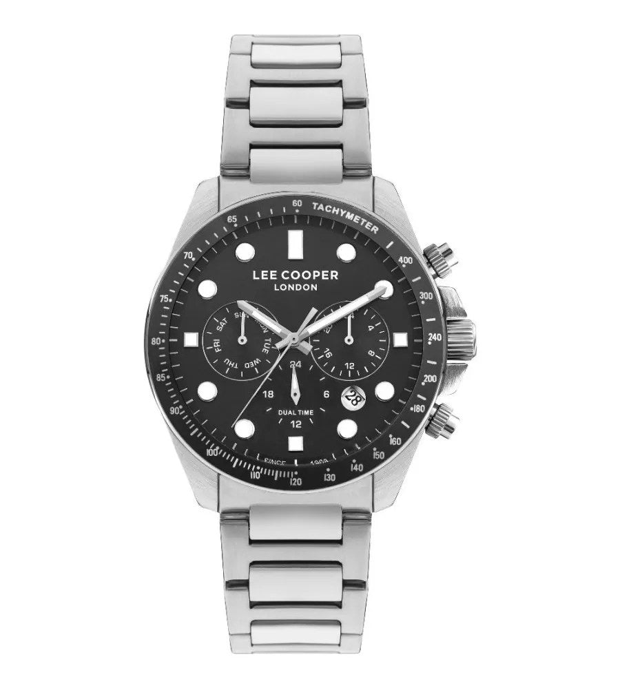 LEE COOPER Men’s Multi Function Black Dial Watch – LC07829.350