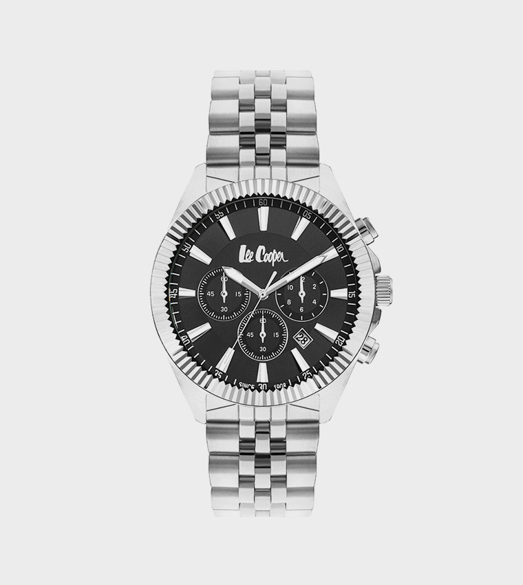 LEE COOPER Men’s Multi Function Black Dial Watch – LC07838.350