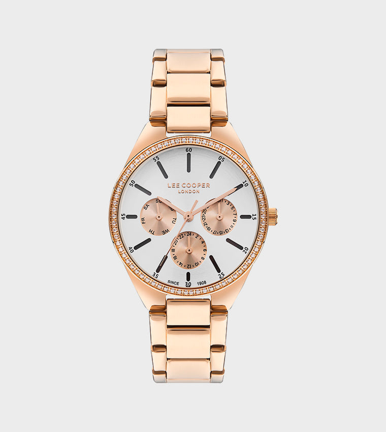 LEE COOPER Women’s Analog Silver Dial Watch – LC07863.430