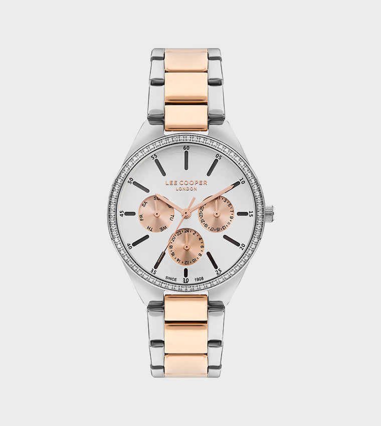 LEE COOPER Women’s Analog Silver Dial Watch – LC07863.530