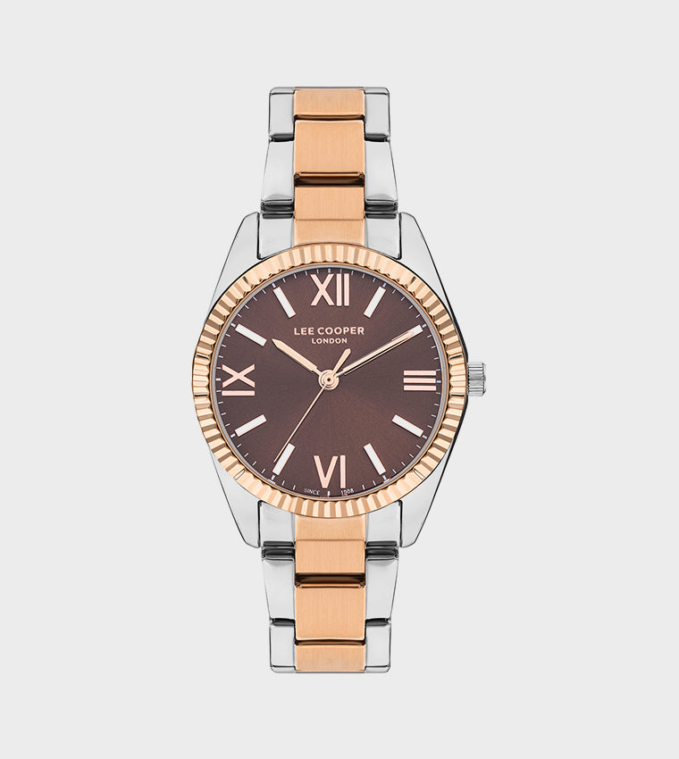 LEE COOPER Women’s Analog Brown Dial Watch – LC07868.540