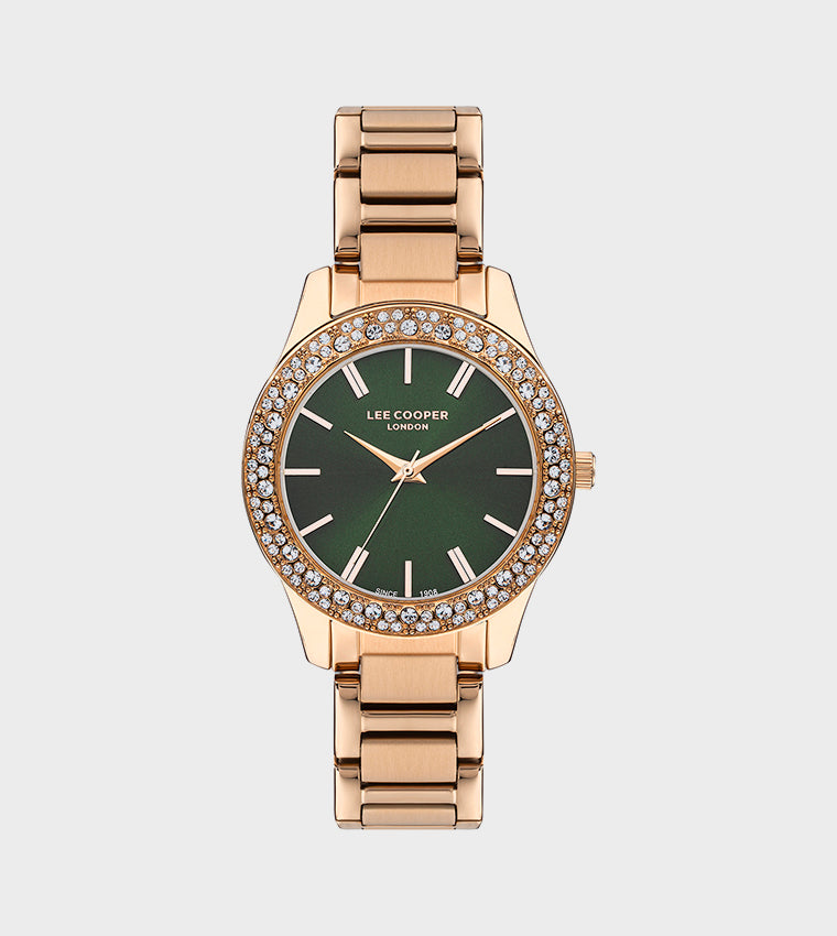 LEE COOPER Women’s Analog Green Dial Watch – LC07869.470