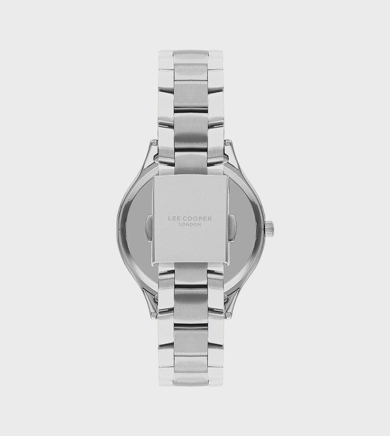 LEE COOPER Women’s Analog Silver And Blue Dial Watch – LC07880.390